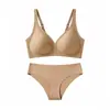 Conjunto de Sutiãs Europeu e Americano Transfronteiriço Plus Size Amazon Tk Gelatina Gel Sem Costura Suporte Macio Modelador Beleza