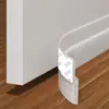 Tira de sellado para grietas de puerta y parte inferior de puerta transfronteriza a prueba de polvo e impermeable, tira autoadhesiva para parte inferior de puerta, protector de parabrisas para grietas de puerta de dormitorio, a prueba de sonido