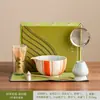 Fabricante direto conjunto de matcha pintado à mão conjunto de chá de cerâmica caixa de presente fornecimento transfronteiriço em estoque atacado envio rápido
