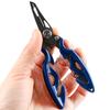 Alicate de pesca de boca curva em aço inoxidável multi-função Alicate para vara de pesca linha de pesca forte tesoura para linha de pesca controlador de peixe