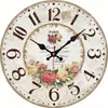 Reloj de Pared de Troncos de Madera Transfronterizo Simple Nórdico Silencioso para Sala de Estar Reloj Decorativo para el Hogar de Moda Venta al por Mayor
