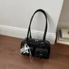 Bolsa de Bowling de Moda de Luxo Feminina 2026 Nova Elegante Exquisita de Ombro Único Sob o Braço Bolsa Boston para o Dia a Dia