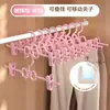 Perchero multifuncional de múltiples capas tipo mariposa para armario del hogar, antideslizante, clips para pantalones sin marcas, conectable, tendedero para ropa ahorrador de espacio