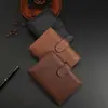 Cartera de Moda Retro para Hombre con Cierre de Hebilla, Múltiples Ranuras para Tarjetas, Gran Capacidad, Portatarjetas Bancarias, Estuche para Licencia de Conducir y Tarjeta de Identificación