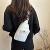 2025 Outono Novo Estilo Coreano Moda Bolsa de Peito Feminina Bolsa de Ciclismo Fitness Deslocamento Viagem Bolsa de Ombro Leve