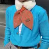 Cachecol de Pelúcia Inverno Tendência, Gola Cruzada de Pelo Versátil da Moda Nicho Cachecol de Pelo Quente Atacado