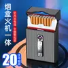 Estojo de Plástico para Cigarros no Atacado em Estoque com Grande Capacidade, Cigarro e Isqueiro Integrados, Estojo de Cigarros Recarregável com Acabamento de Luxo, Caixa de Cigarros Selada para Cigarros Grossos