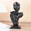 Artesanías de Resina de Pareja de Personajes Simples Nórdicos Decoración para el Hogar Entrada Mueble de TV Escritorio Decoración de Alta Gama