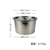Pote de Tempero de Aço Inoxidável Comercial Pote de Banha Cozinha Doméstico Pote de Tempero com Tampa Copo de Tempero Caixa de Tempero para Óleo de Pimenta