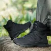 Botas de entrenamiento exterior de gran tamaño transfronterizas para ejercicios de campo, senderismo, disponibles en colores verde militar, negro y arena, con resistencia al impacto, y otros estilos para personas mayores y botas de altura media