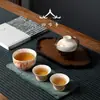 Juego de té de viaje Taza Express portátil para exteriores una tetera dos tazas juego de té de cerámica traje personal especial viaje de negocios