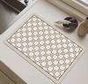 Alfombrilla de drenaje de cuero tecnológico para mesa de cocina, alfombrilla absorbente de cuero, a prueba de aceite, impermeable, resistente a las manchas, para grifo, lavabo, mesa de comedor, gratis
