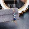 Venta al por mayor de fábrica Popular Colgante de Topacio Natural Plata S925 Incrustado Piedra Principal 4*6 Joyería de Lujo Venta Directa de Fábrica