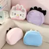 Bolsa de Cosméticos de Pelúcia Nova da Kuromi Desenho Animado Bolsa de Higiene Pessoal Portátil para Viagem Bolsa de Armazenamento Multifuncional de Grande Capacidade