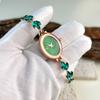 Nuevo reloj pulsera ovalado de lujo ligero retro exquisito nicho Reloj de Mujer Reloj de cuarzo de alta gama Comercio exterior transfronterizo caliente