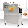 Freidora Eléctrica a Presión para Freír Pollo y Hamburguesas, Freidora Automática de Gas Vertical de Doble Tina y Doble Pantalla con Filtro de Aceite