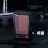 Nova caixa de cigarro de três usos, grossa, média e fina, concha transparente, visível, maço inteiro de 20, presentes masculinos, atacado, caixa com tampa deslizante anti-pressão