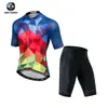 Ropa de Ciclismo de Verano Xintown Nuevo Maillot y Pantalones de Ciclismo Set Corto Lobo Nieve Pico Verano Maillot Corto de Ciclismo para Hombre