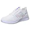 Zapatos Deportivos de Malla Flyknit para Mujer Verano Huecos Transpirables Suela Suave Zapatos para Caminar Multicolores Tallas Grandes Casuales Zapatos para Correr Venta al por Mayor
