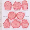 Mini Moldes para Galletas de Dibujos Animados Sanrio Hogareños Moldes de Sandía Estéreo 3D Corte a Presión Horneado de Fondant Hecho a Mano