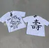 2026 Verano Hip-Hop Dibujos Animados Patrón Nuevo Transfronterizo Camiseta Estampada Estilo Harajuku Ropa de Manga Corta para Hombre