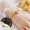 Pulsera Meichen Estilo Europeo Americano Color Dorado 18K Resistente al Desgaste para Mujer Sencilla Versátil Personalidad Moda Lujo Ligero Joyería Transfronteriza