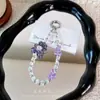 Corrente de Celular Urso do Amor Cravejado de Diamantes com Contas, Chaveiro de Cristal, Pingente de Bolsa, Acessórios para Capa de Celular, Venda por Atacado de Presentes