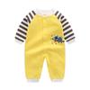 Mameluco de bebé niño con uniforme de béisbol, ropa para bebé de 0 a 1 año, primavera y verano, algodón, mameluco de manga larga, mameluco de primavera