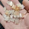 Xinjiang Hotan Seda Dourada Jade Estrela de Cinco Pontas Jade Contas Soltas Amarelo Laranja Vermelho Flor de Quatro Pétalas Coração Pulseira Colar Acessórios para Pente