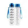 Taza de Agua Deportiva de Plástico Tritan Resistente a Altas Temperaturas, Gran Capacidad 1000ml, Taza Espacial para Fitness, Portátil