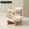 Prato de Frutas Cerâmico Multicamadas de Alto Acabamento para Reuniões de Ano Novo, Mesa de Centro da Sala de Estar, Porta-Petiscos e Nozes Doméstico, Bandeja de Exibição de Mesa