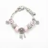 Pulsera estilo Panjia para mujer网红 ins nicho lujo ligero oro 14K colgante atrapasueños pulsera de cuentas de vidrio pulsera marea