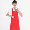 Delantal publicitario estampado de logo regalos promocionales tienda de té con leche de frutas supermercado tienda de hot pot overoles de camarero