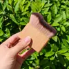 Pincel Multifuncional para Loção Corporal Transfronteiriço, Pincel para Bronzeamento, Pincel para Base Líquida, Pincel Plano Macio de Bambu, Pincel Ondulado, Ferramentas de Beleza