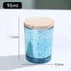 Portavelas de Color Galvanizado DIY Taza Portavelas Cielo Estrellado Plateado Galvanizado Transfronterizo Adorno Decorativo Taza Vacía de Aromaterapia Venta al por Mayor