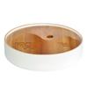Mesa de Té Paisaje Sol y Luna Cerámica Negra Cerámica Blanca Panel de Bambú Bandeja Seca para Burbujas Almacenamiento de Agua para el Hogar Juego de Té de Agua Bandeja de Té