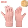¡Guau! Guantes de punto de invierno para mujer hechos a medida para cruzar fronteras, con forro polar, engrosados para abrigar, aptos para ciclismo al aire libre, compatibles con pantalla táctil