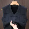 Recomendação de Tendência Popular: Colete Grosso com Forro de Lã, Suéter de Lã com Costas Abertas, Tricô, Suéter com Gola Henley