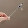 Estilo Oscuro Flor de Mariposa Pasador para el Cabello de Niña Estilo Antiguo Elegante Pasador de Aleación Nuevo Estilo Chino Estilo Antiguo Pasador con Borla