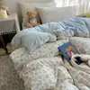 Conjunto de cama puro algodão classe A quatro peças 2026 novo estilo lençol capa de edredom fronha dormitório estudantil pessoa solteira conjunto de três peças 4