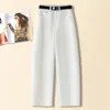 Jeans de Pierna Ancha para Mujer Verano Nuevo Holgados Figura de Pera Versátiles Pantalones Rectos Estrechos Finos