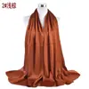 Primavera e Verão novo elegante versátil cor sólida plissado natural chiffon bico fechado lenço lenço lenço em estoque atacado transfronteiriço