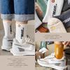 Calcetines deportivos para hombre, sin algodón, de color liso, con letras, desodorantes, absorbentes del sudor, sin bolitas, para primavera y otoño, versátiles, hasta media pantorrilla, para baloncesto.