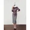 Camisa de Satén de Lujo con Cinturón para Mujer Otoño 2026, Nueva Blusa de Manga Larga a la Moda, Venta al por Mayor y Distribución Transfronteriza