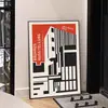 Pintura Decorativa de Nicho Estilo Bauhaus Puntos Colgante Pasillo de Entrada Café Tienda Biblioteca Grande de Piso a Techo