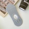 Calcetines tobilleros finos de algodón puro de color liso huecos para primavera y verano para mujer, calcetines invisibles transpirables para combinar con todo, antideslizantes de silicona, de corte bajo