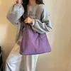 Bolso tote grande de estilo coreano para mujer, ligero, modelo nuevo 2026, bolso de tela simple y casual, para hombro y cruzado