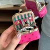 Nova Bolsa Pequena Mini para Joias de Fone de Ouvido Porta-Moedas de Couro PU Porta-Anel Brinco Stud Pequeno Saco de Armazenamento de Ornamentos