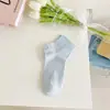 Calcetines de Verano para Niñas Calcetines Apilados sin Costuras Calcetines de Luna Estilo Japonés Color Macaron Boca Floja Primavera y Verano Delgados Simples de Media Caña