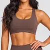 Sujetador deportivo grande sin costuras con escote en U y efecto segunda piel, con almohadillas en el pecho, realza y junta el busto, sujetador deportivo sexy sin espalda para yoga para mujer